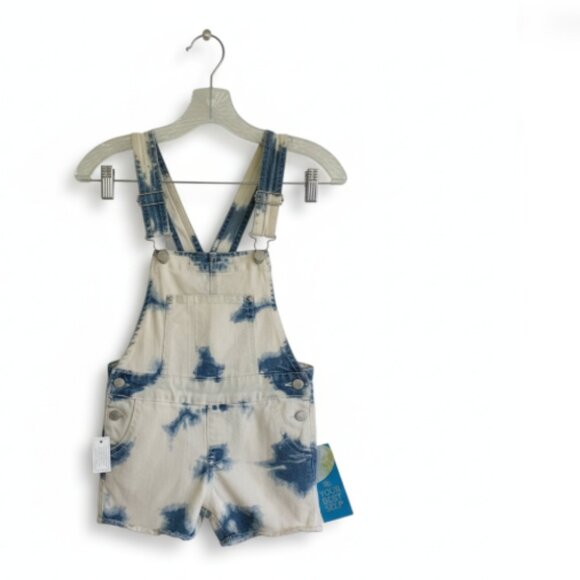 Vintage Jordache Girls Overalls Size 6-6X NEW Tie-Dye Denim Shortalls Romper - Picture 14 of 14
